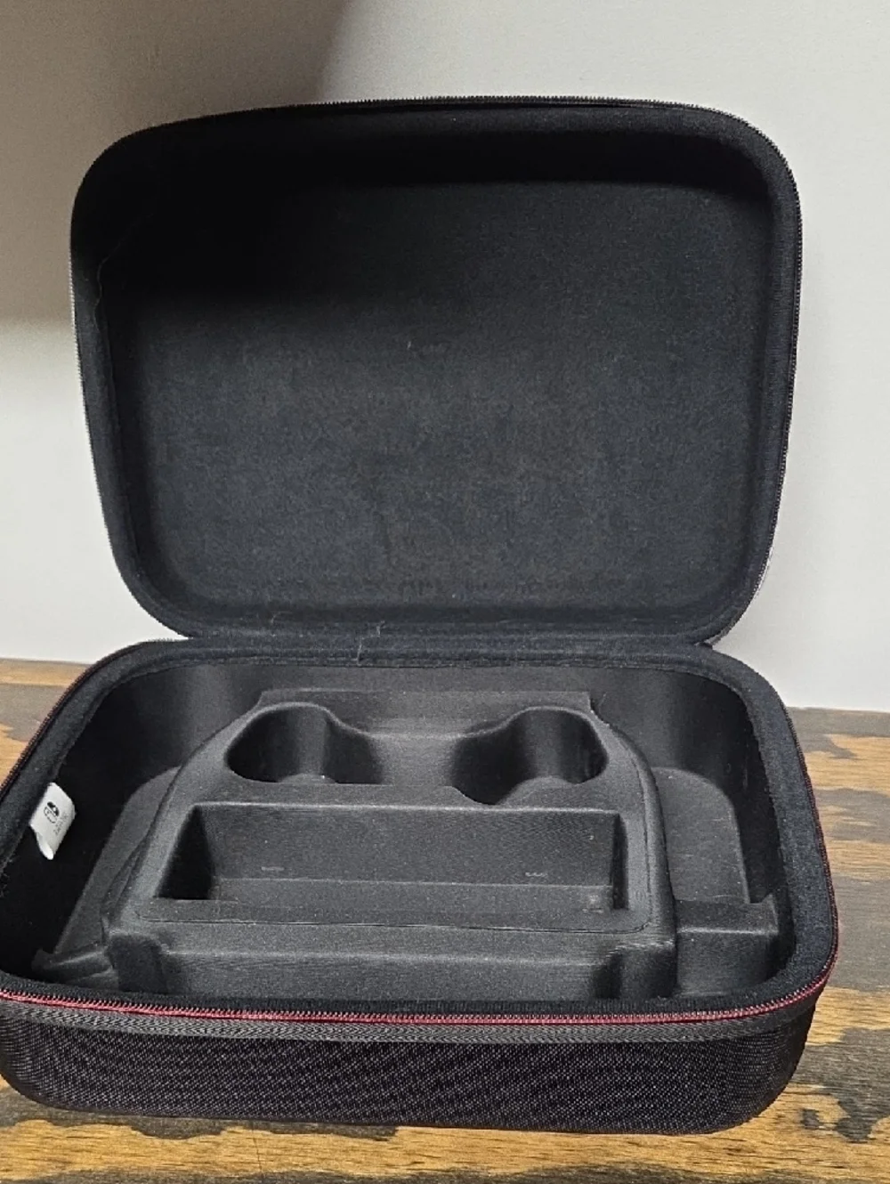Nintendo Black Carry Case with Red Logo and Accents